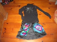 SUP ETAT lot vetements fille 9 / 10 ans jupe + haut desigual !!! sorties mariage