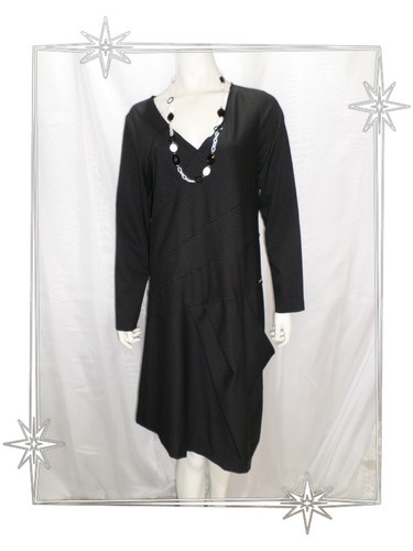 Robe asymétrique noire - robe,