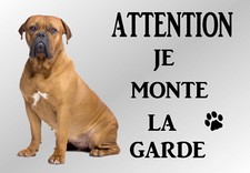 Plaque attention chien garde - chien,