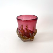 Vase en verre soufflé de Fabienne Picaud, 1995 – Pièce unique, Art contemporain