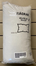Coussin IKEA FJADRAR, blanc cassé, 40x58 cm, 16x23" FJÄDRAR 100% coton