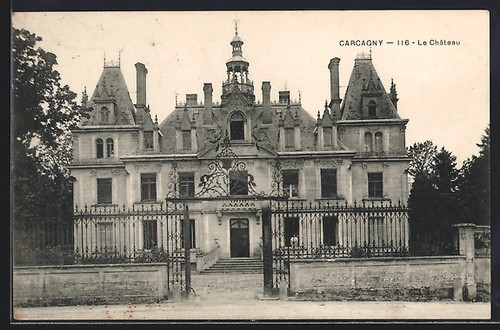 Cpa carcagny château - cpa, carcagny,