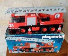 PLAYMOBIL VINTAGE CAMION DE POMPIER grande échelle  set 3525 de 1981