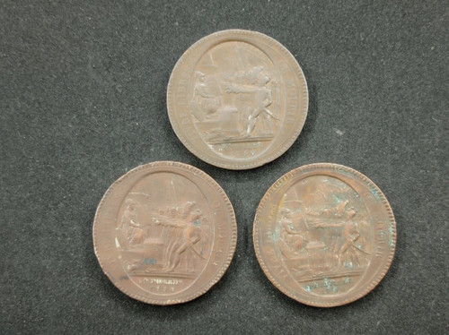 Lot pieces monneron sols - lot, 3