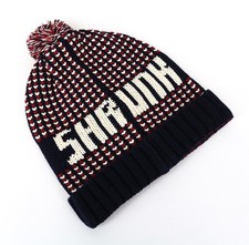 Scotch Shrunk Garçons Bonnet en Maille M Marine Blanc Rouge Motif Pompon Hiver