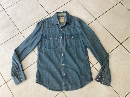 Chemise jean bleu levi - en,