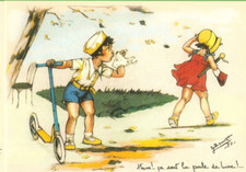 Germaine bouret carte postale - bouret,