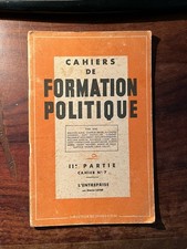 ETAT FRANCAIS/CAHIERS DE