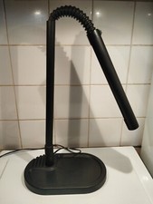 Grande Lampe De Bureau Manade Des Années 80 Noire Néon