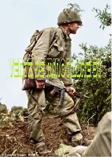 Gi's avec une Thompson M1928 A 1 - WW 2 - affiche plastifiée