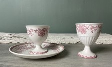 2 Coquetiers en porcelaine de