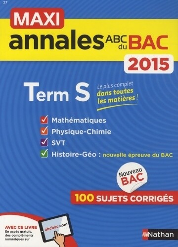Maxi annales terminales - terminales, 2015