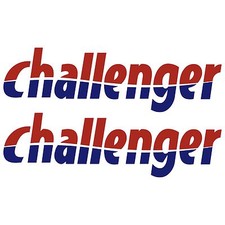 2 x challenger 65cm x 19,2cm autocollant sticker camping car caravane caravan
