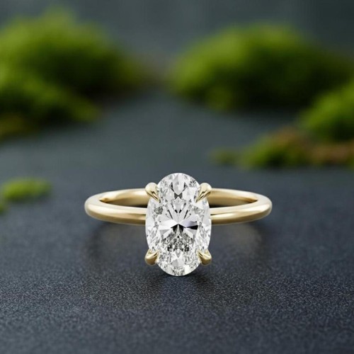 Bague solitaire femme or - en,