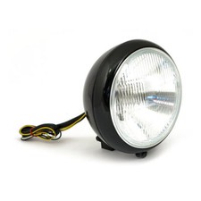 Phare FL 7" Noir, Pour Harley