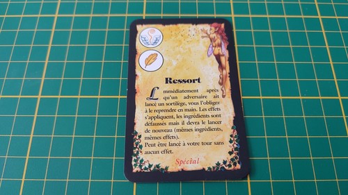 Carte sortilège ressort - carte,