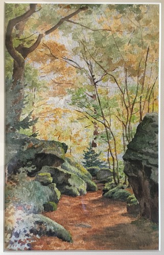 Tableau aquarelle début - aquarelle, xx°