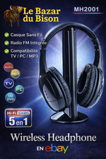 🦬 Casque Sans Fil Radio FM