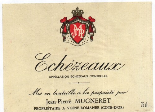 Bourgogne etiquette echezeaux - bourgogne,