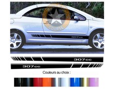 2 X BANDES LATERALES POUR PEUGEOT 307 CC AUTOCOLLANT STICKER BD573-39*