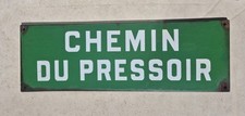 Plaque de rue émaillée