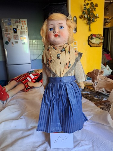 Poupée état grenier 40cm - poupée,