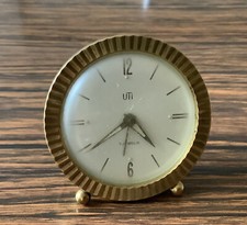 Réveil UTI laiton 7 jéwels Mt mécanique années 1960 fonctionne