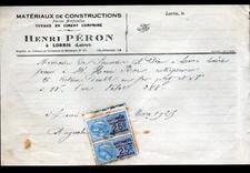 LORRIS (45) Ets BATIMENT / MATERIAUX de CONSTRUCTION "Henri PERON" en 1925