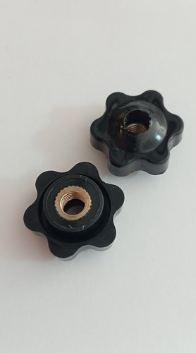 écrous m6x1 plastique - 2x, m6x1.0