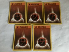 LOT 5 CARTES CARDS POKEMON SET DE BASE ENERGIE " BATTLE - COMBAT " WIZARDS 1999