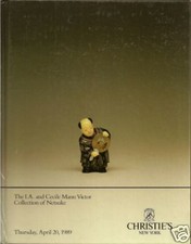 RARE CHRISTIE'S Victor Collection Netsuke Inro Lacquer