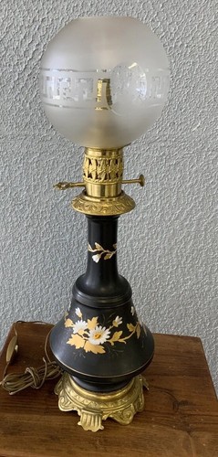 Ancienne lampe verre tête - lampe,