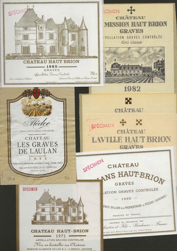 Etiquettes vin graves château - etiquettes,