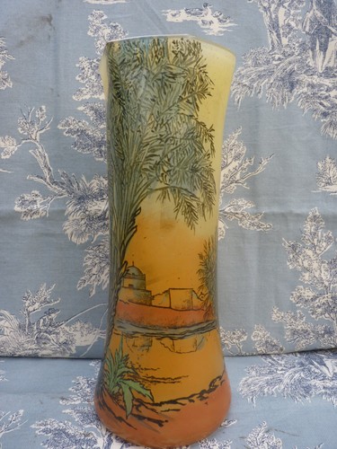 Vase émaillé legras modèle - vase,