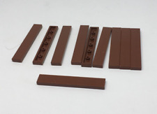 LEGO : 10x Plaque Tuile 1 X 6 - Réf 6636 marron rougeâtre - Set 70618 7048 75059
