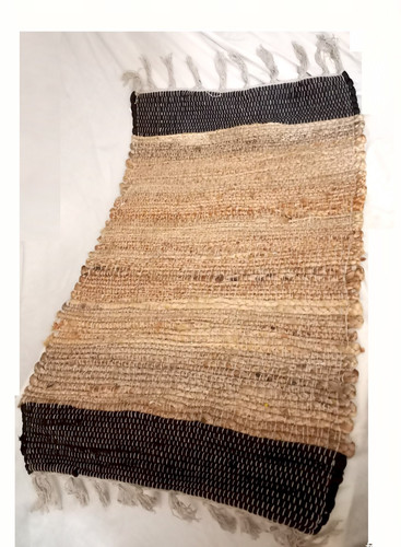 Petit tapis jute coton - jute, et