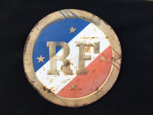 Ancienne plaque porte - ancienne, drapeaux