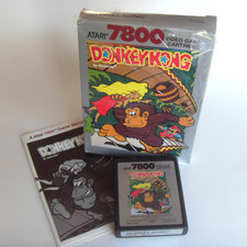 SOUS BLISTER OUVERT Cartouche DONKEY KONG console Atari 7800 boite notice Mario