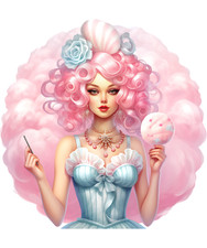 5 x autocollants de voiture barbe à papa princesse stickers doux rose déco...