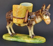 RARE SUPERBE ancien ANE signé JEROME MASSIER VALLAURIS céramique barbotine