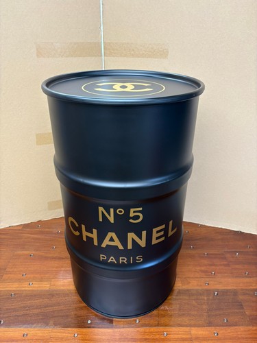 Baril métal 60l noir - baril,