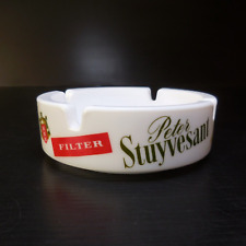N9611 cendrier verre opalin blanc Peter Stuyvesant filter fumeur cigarette