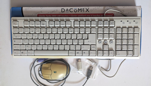 Ensemble clavier azerty 2 - clavier, ps/2