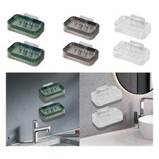 Lot de 2 porte-savons pour salle de bain et baignoire