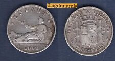 Espagne 2 Pesetas 1869 Argent