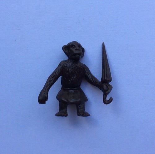 Figurine singe avec - singe, parapluie