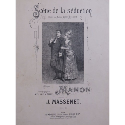 Massenet jules manon scène - massenet,