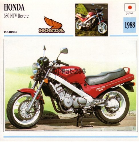 Fiche moto honda 650 - honda, nt