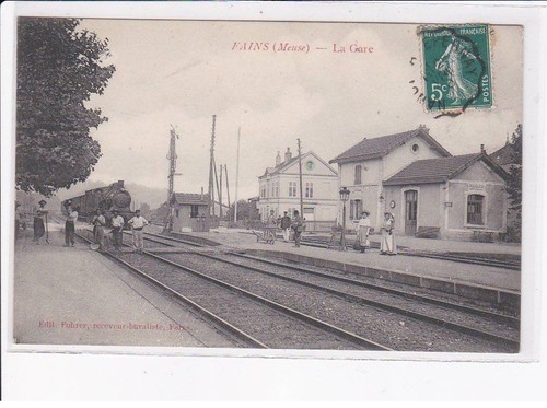 Fains gare train très - gare,,