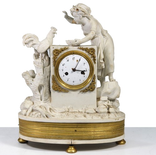 Pendule biscuit louis xvi - en,